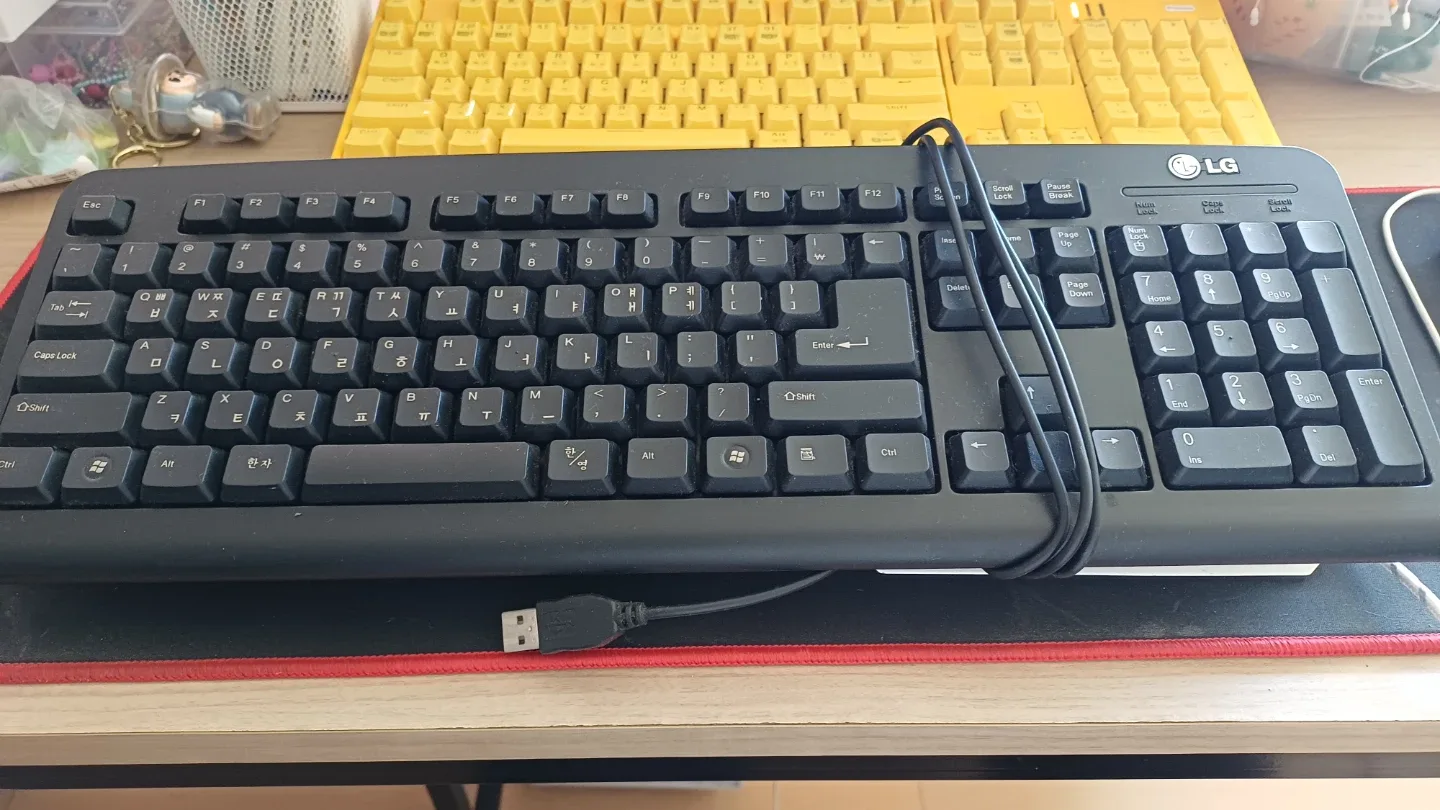 LG 유선 키보드 블랙
