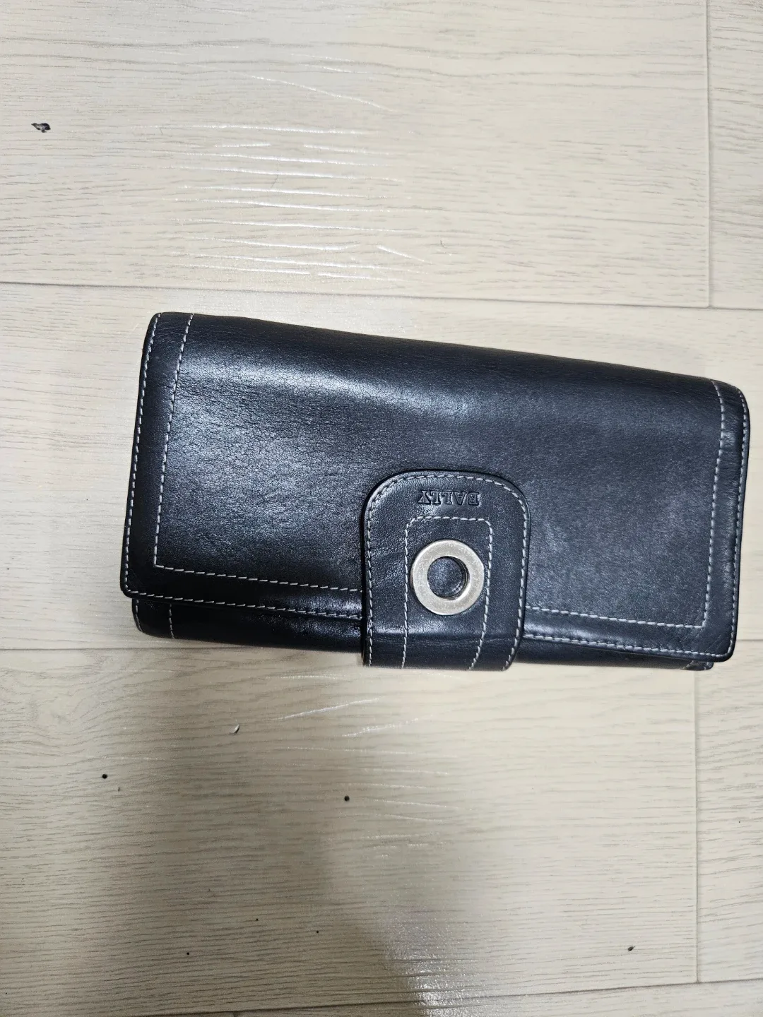 Bally 발리 블랙 가죽 장지갑