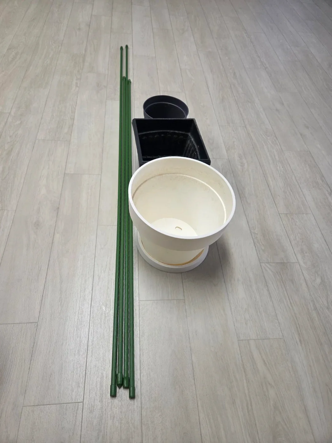 화분 세트 + 식물 지지대