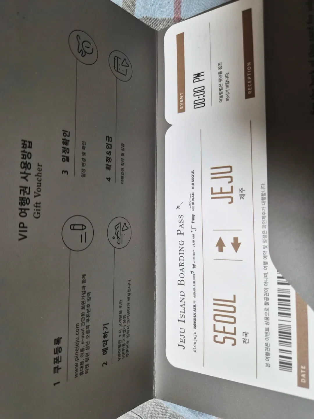 파인제주 VIP 제주도 여행 상품권
