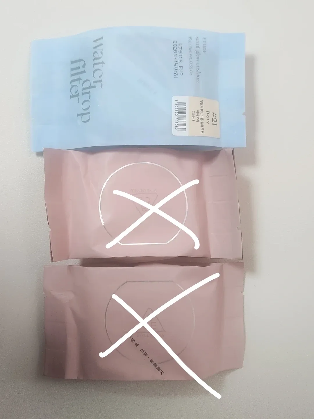 새상품)에뛰드 워터드롭 필터쿠션 21호 아이보리리필