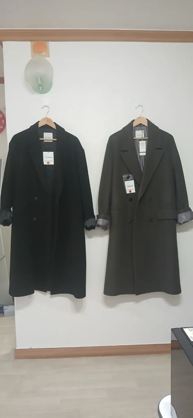 넌블랭크 1)울&캐시미어 코트, 2)퓨어 뉴 울 코트 새상품