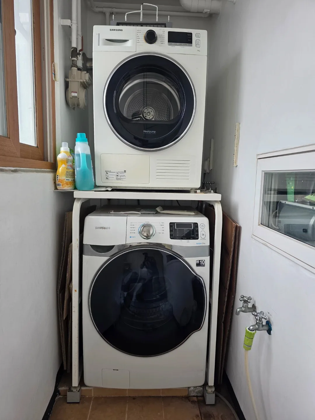 삼성 19kg 세탁기 및 9kg 건조기