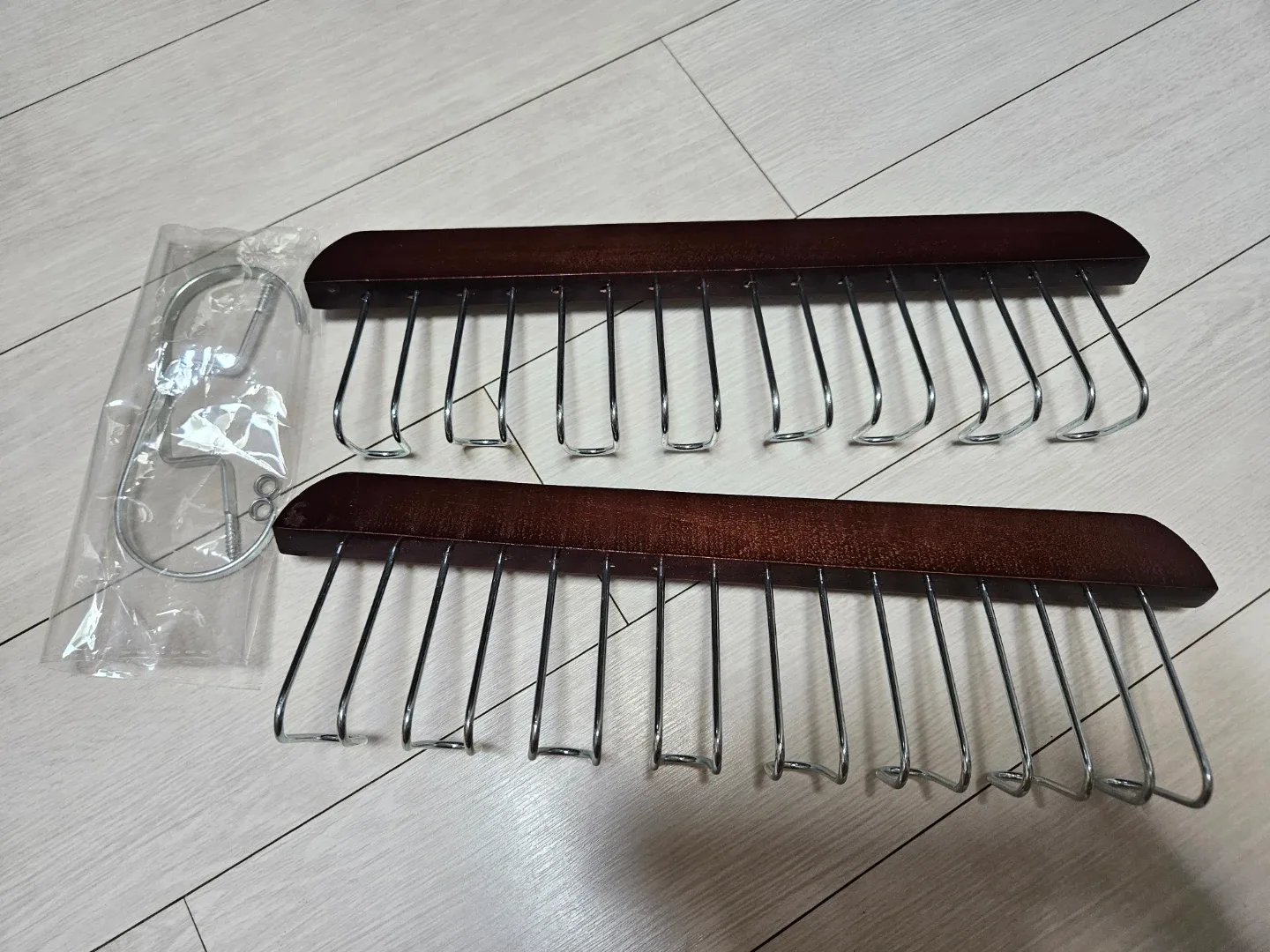 공간활용 원목 옷걸이 (다용도 정리걸이)