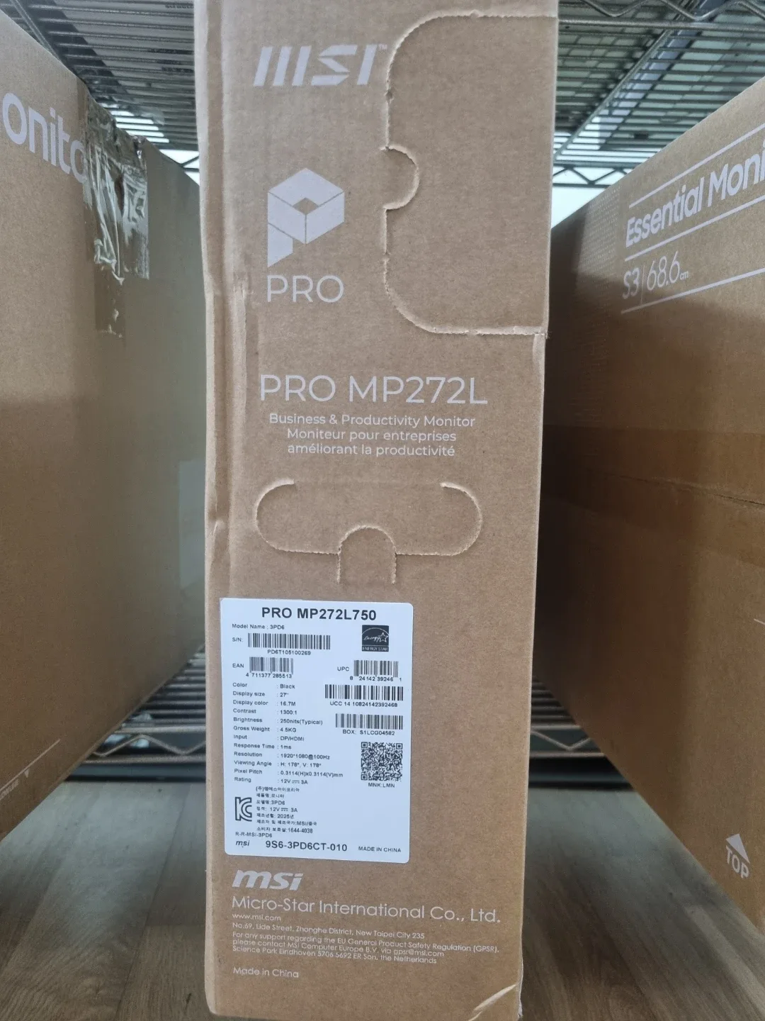 MSI PRO MP272L 750 모니터
