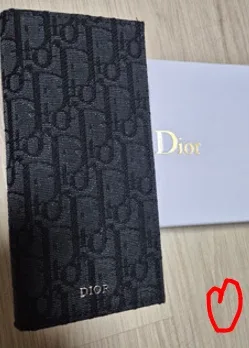 디올 오블리크 남성 장지갑