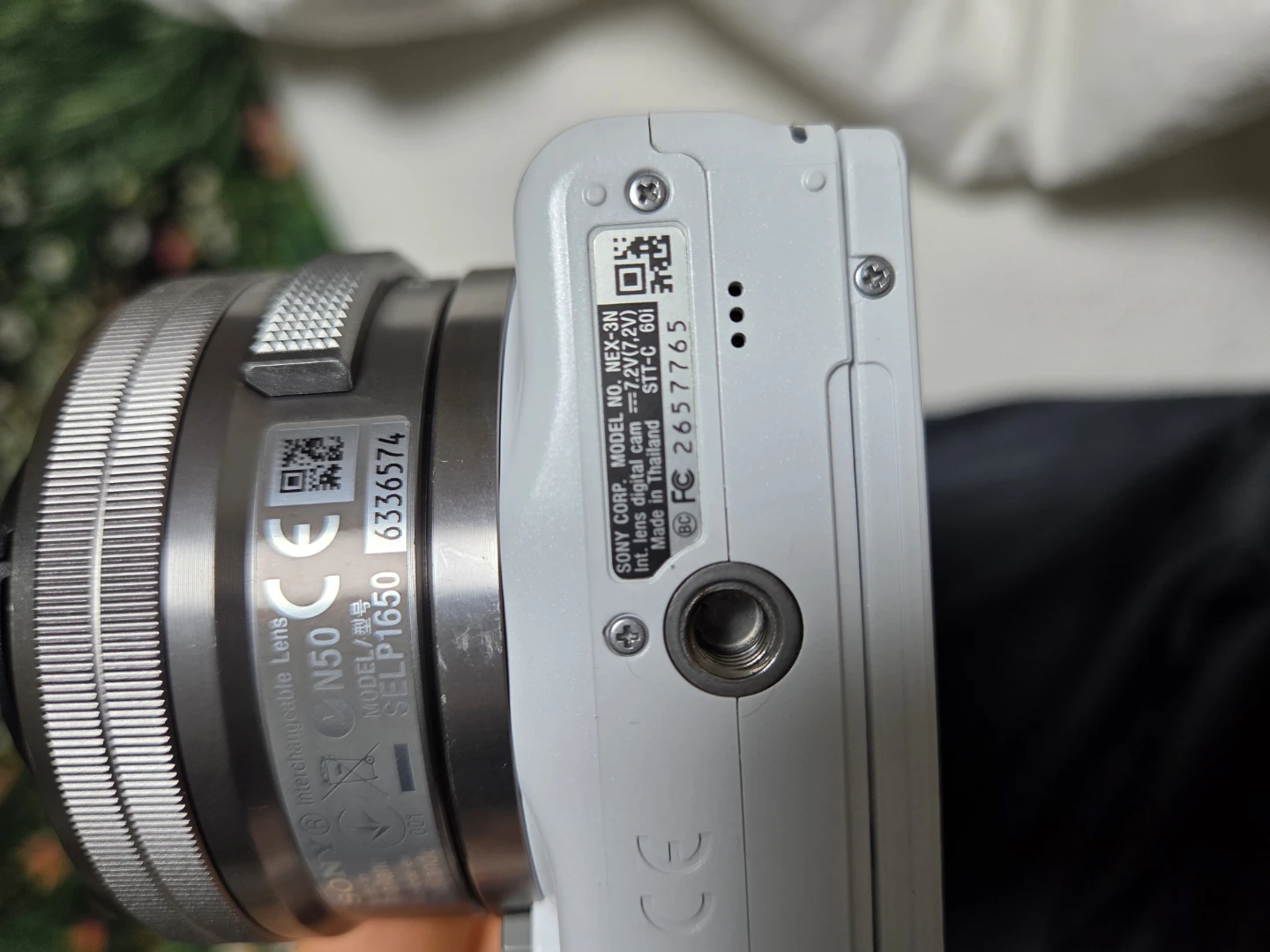 소니 미러리스 카메라 화이트 Sony NEX-3N