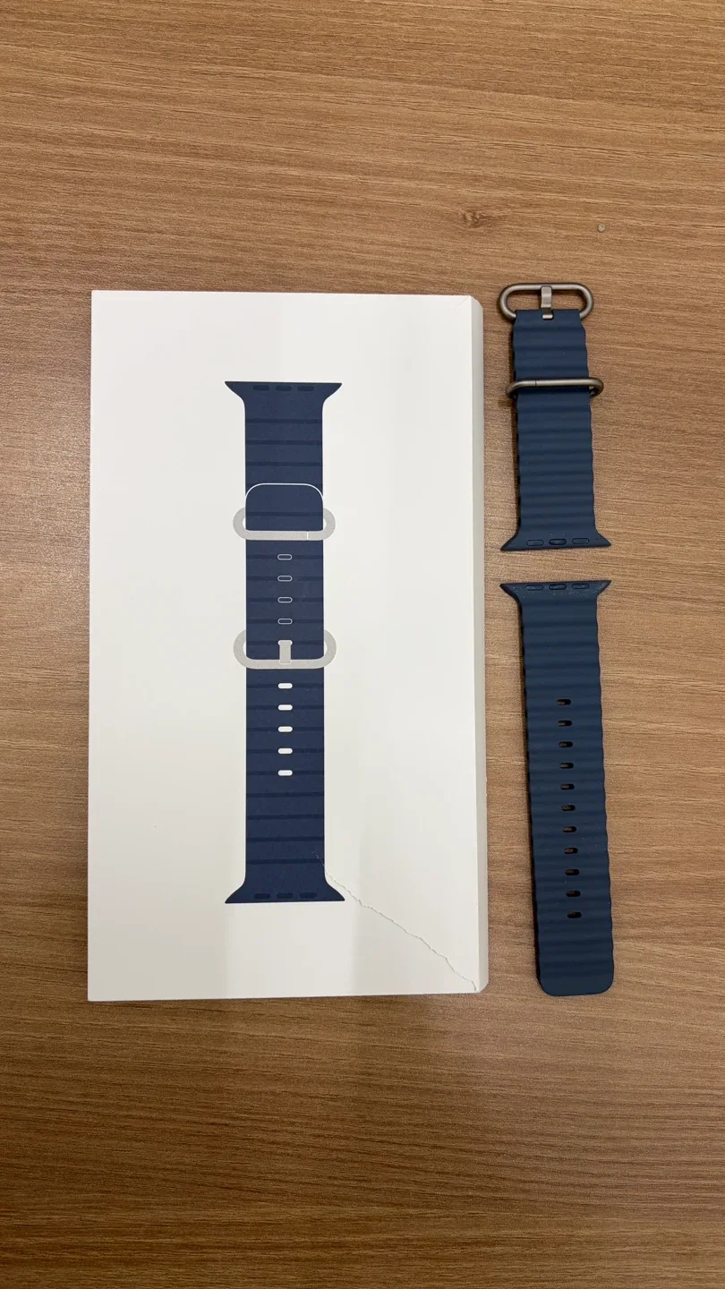 정품 애플 울트라 워치 49mm 스트랩 앵커 블루 오션 밴드
