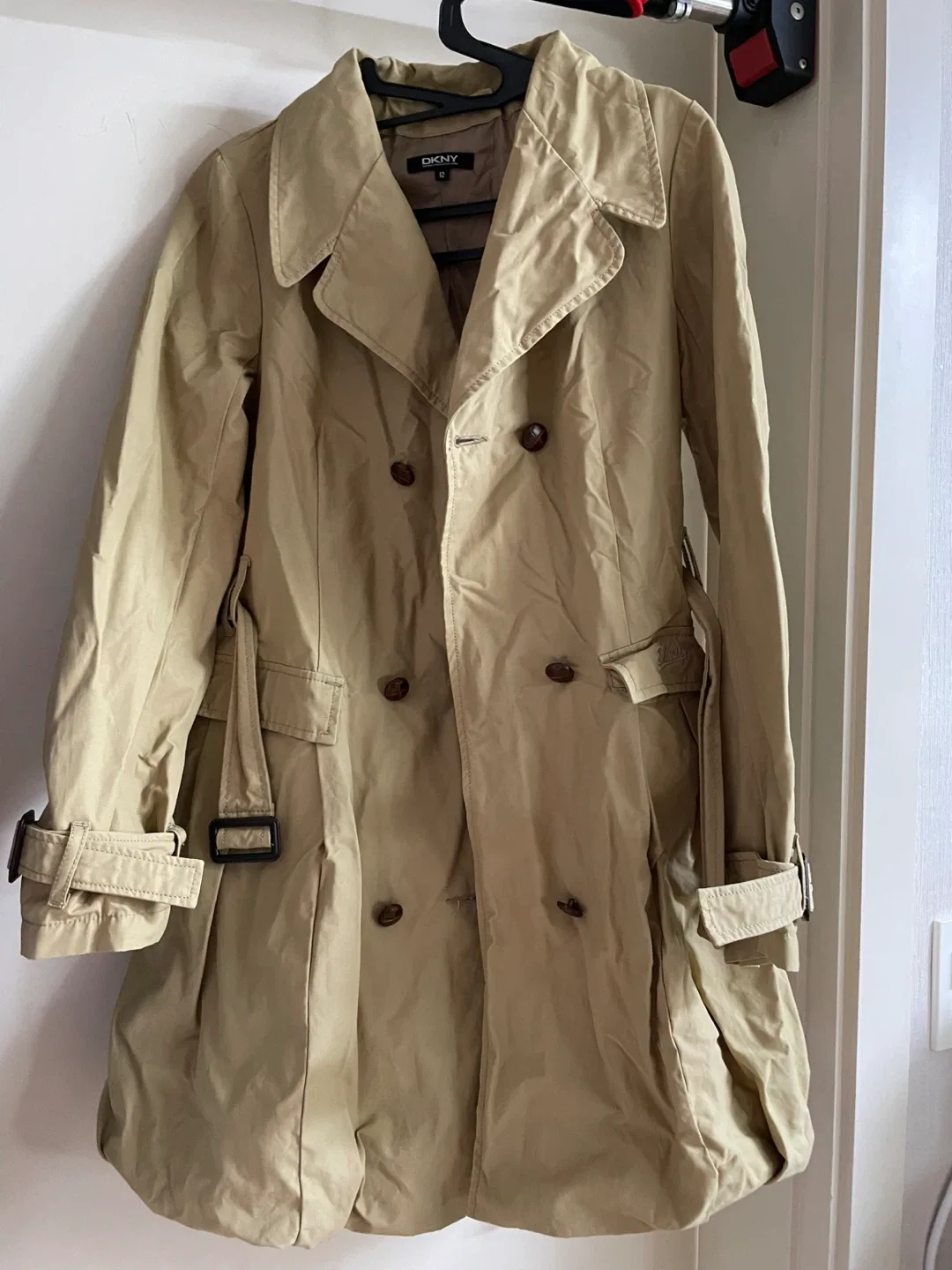 DKNY 트렌치코트 여아 초등 고학년 12사이즈 베이지