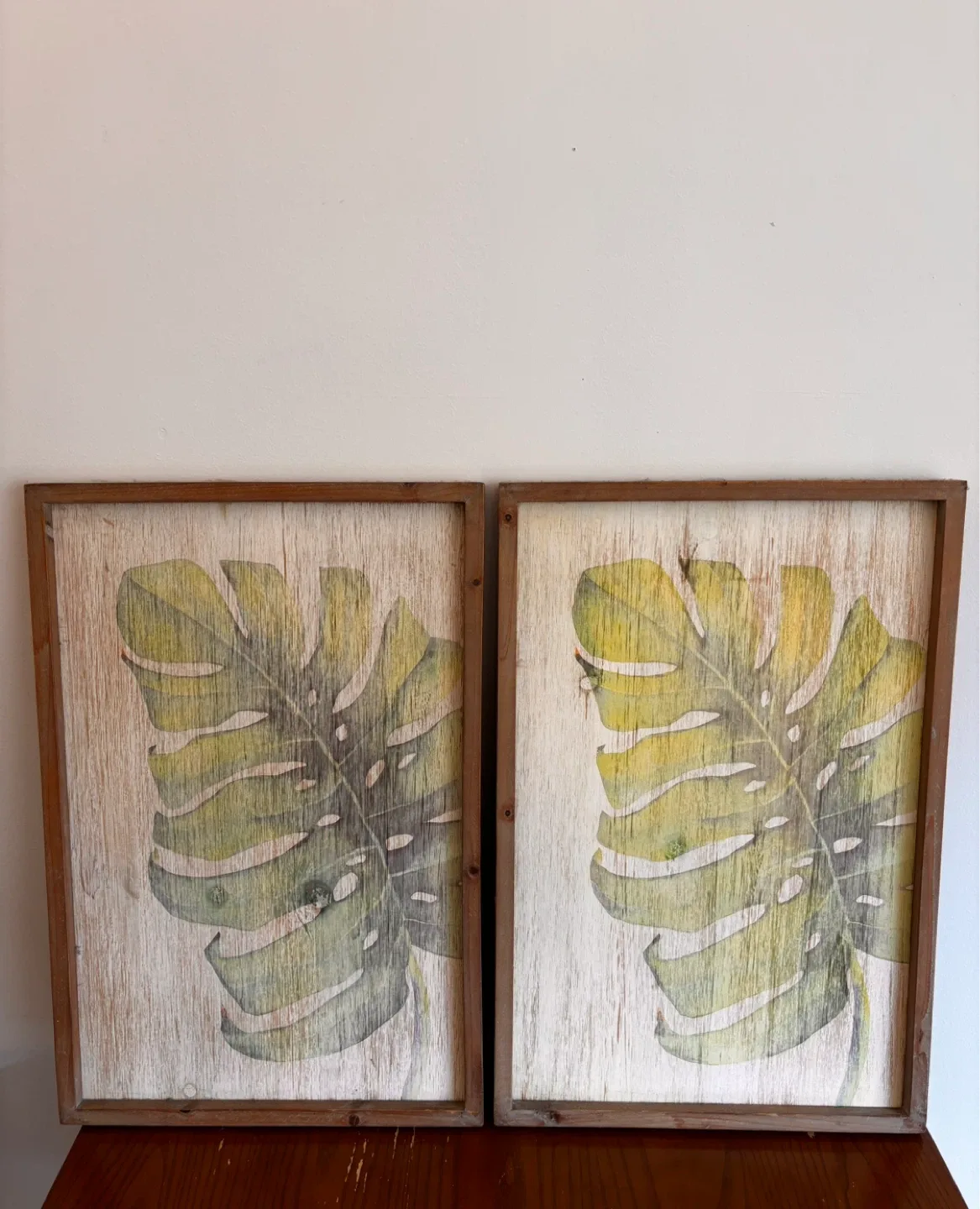 식물 그림 액자 2개 세트