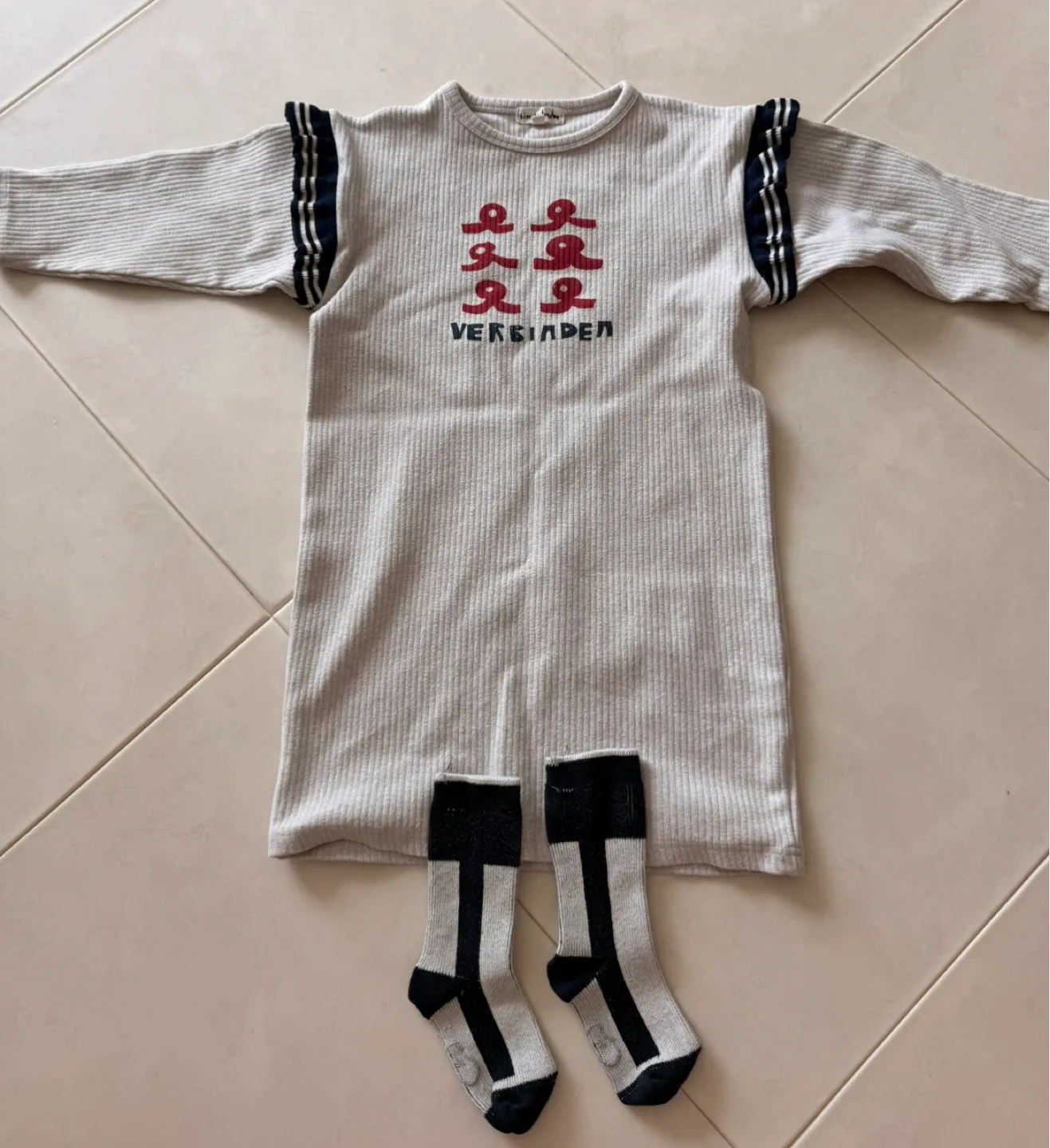 리미떼두두 골지원피스 L 여아원피스