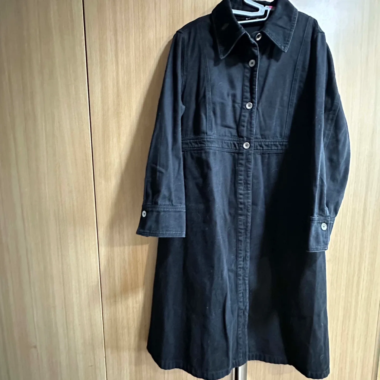 브레알 블랙 롱 코트