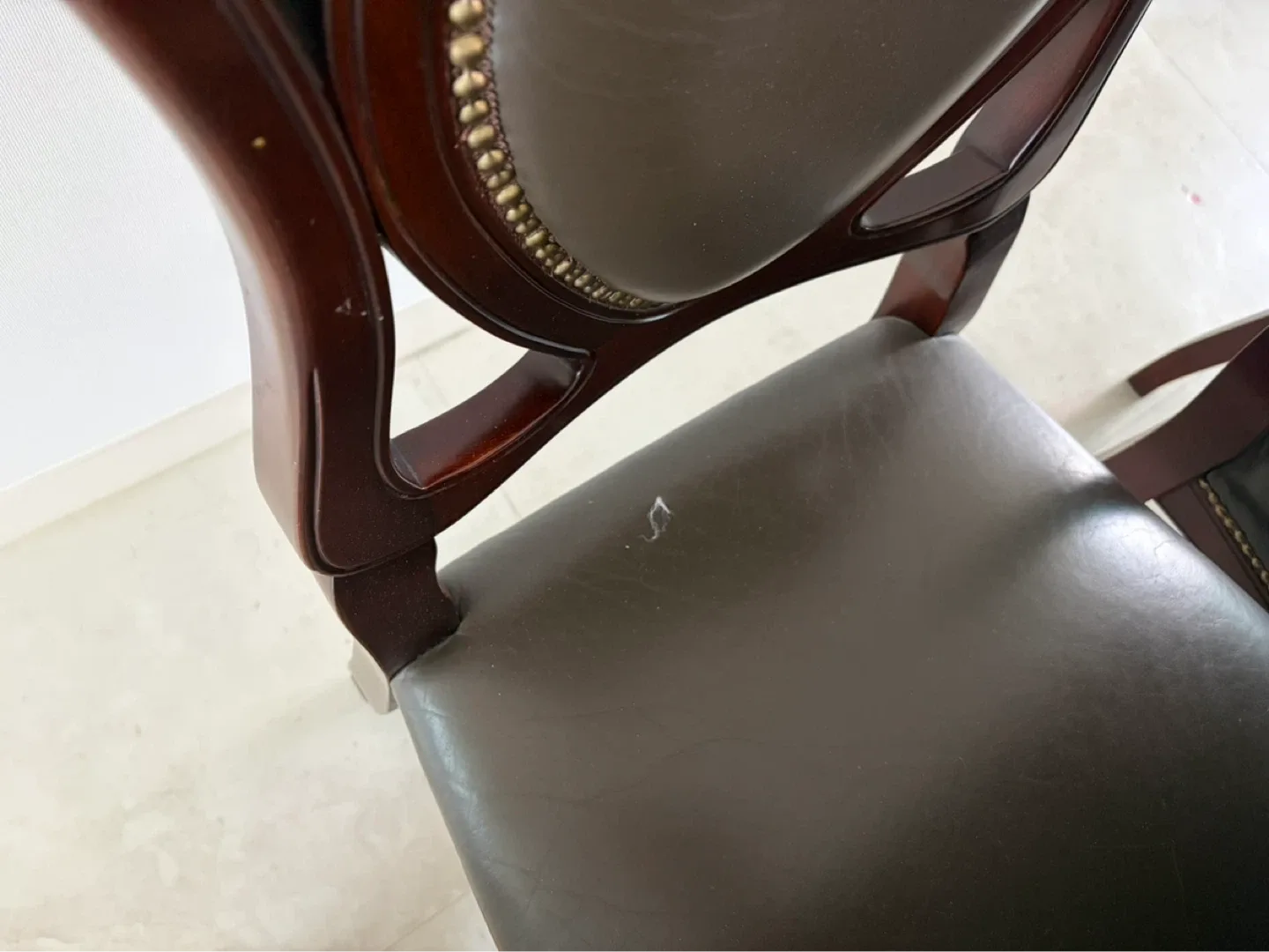 고급 원목 식탁 의자 세트