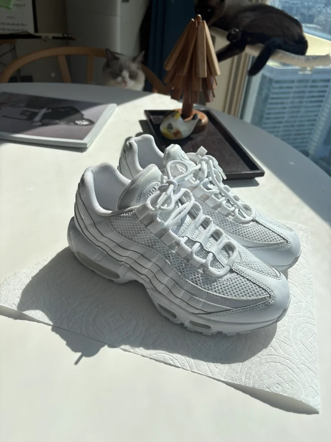 나이키 운동화 우먼스 에어맥스 95 트리플화이트