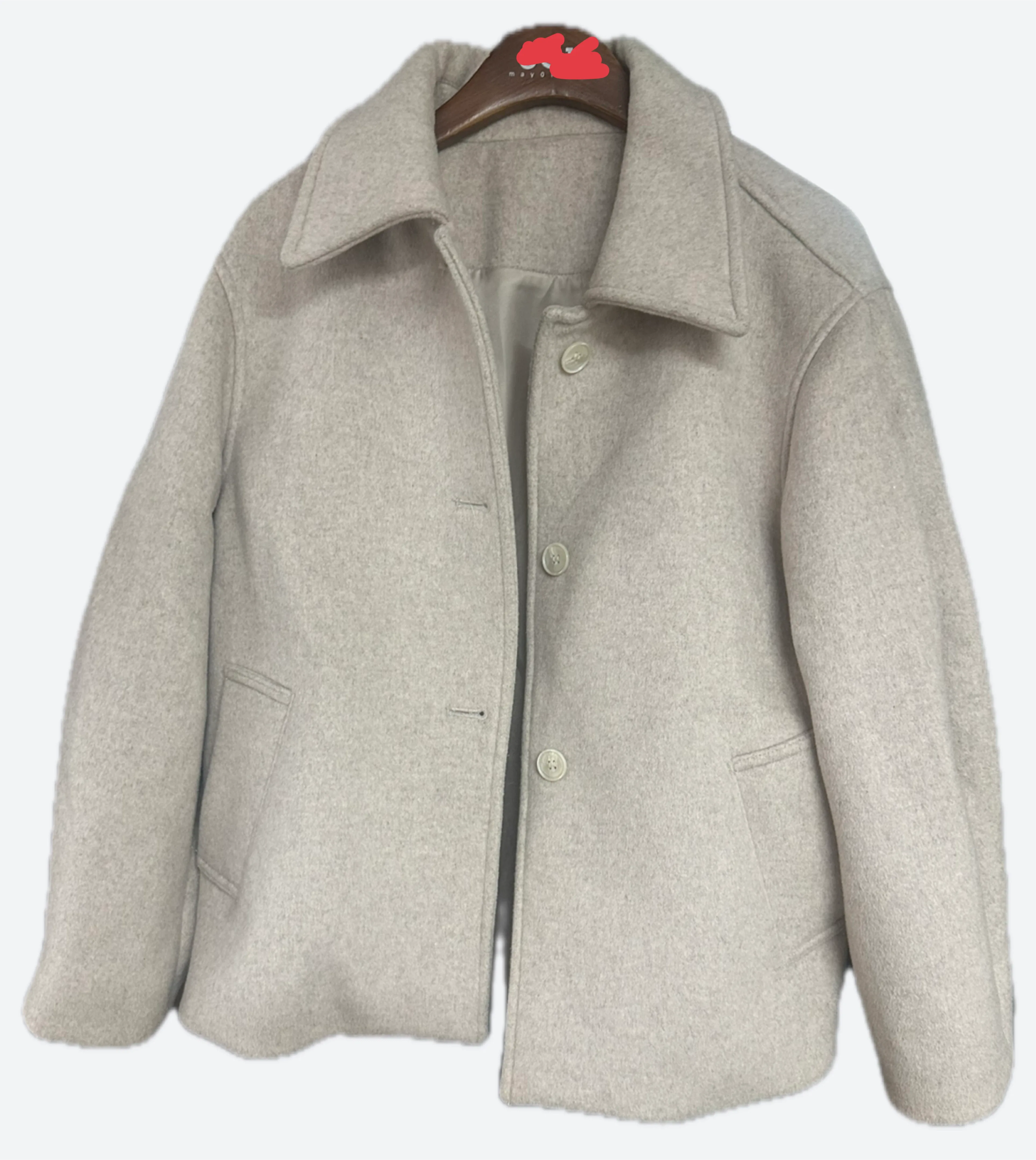 아이보리 숏 코트