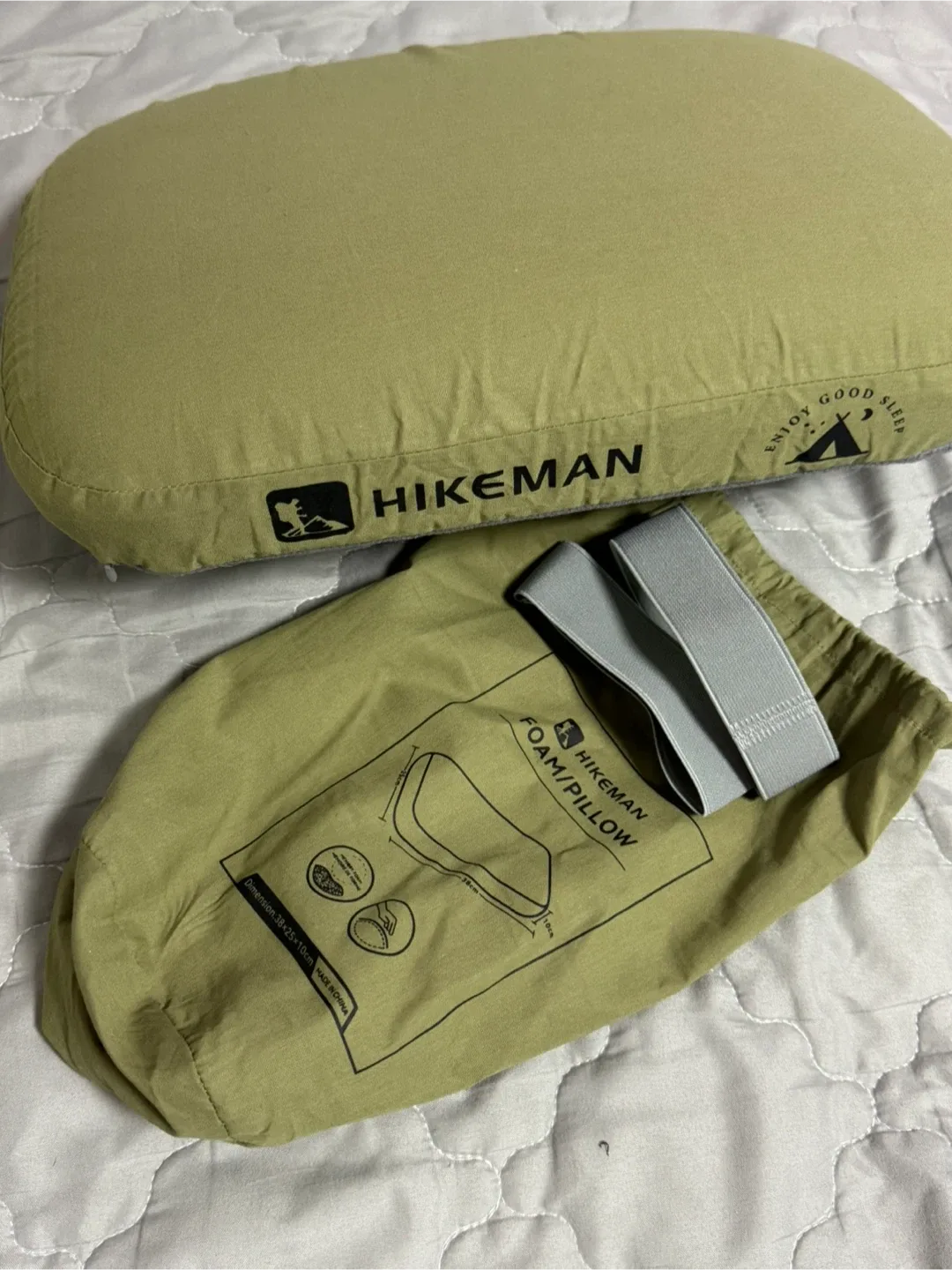 하이커맨 폼 필로우(캠핑 베개) 파우치 포함