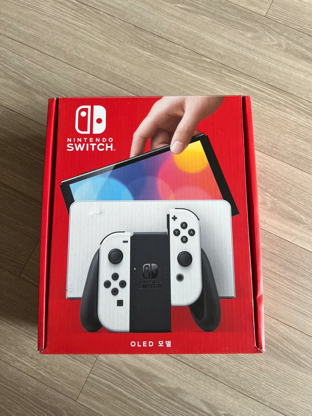 닌텐도 스위치 OLED 화이트 풀박스+조이콘2개 추가구성 판매합니다.