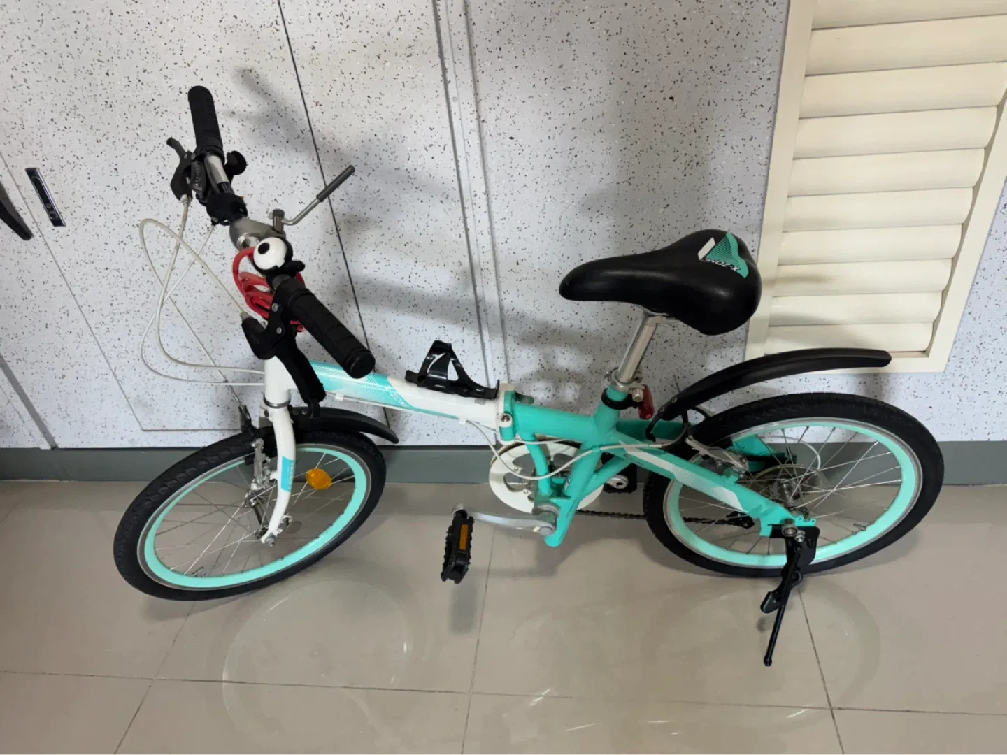 20인치 접이식 자전거 민트색