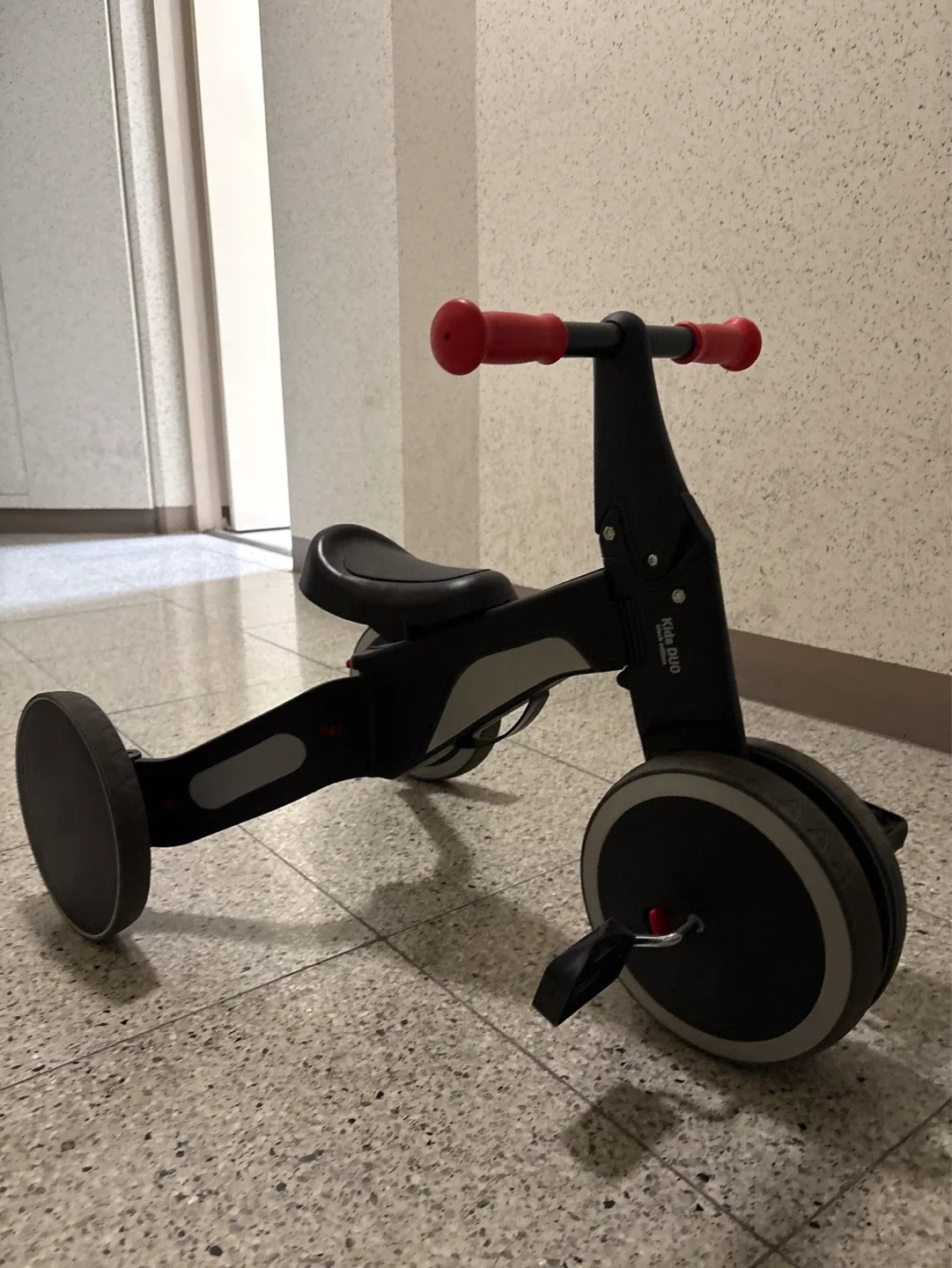 키즈앤파파 2in1 유아 자전거 블랙