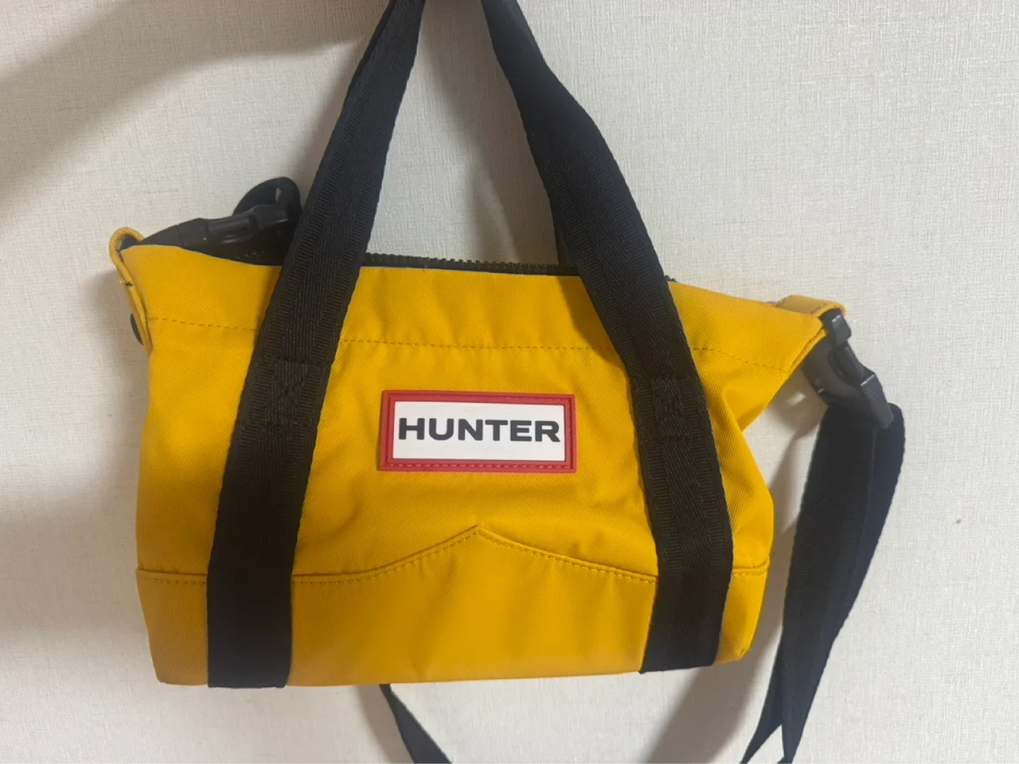 헌터 옐로우 토트백