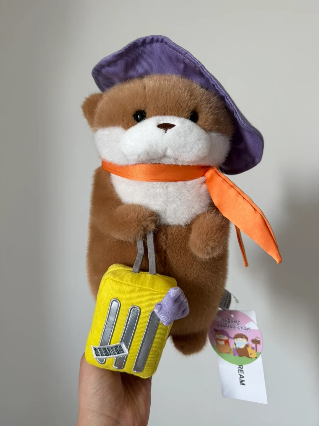 우소우소짱 여행 인형 보라 모자