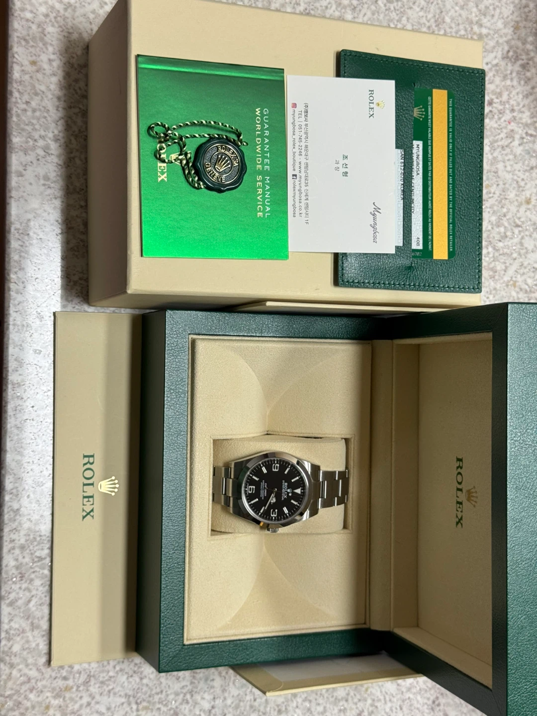 롤렉스 익스플로러 39mm 풀박스