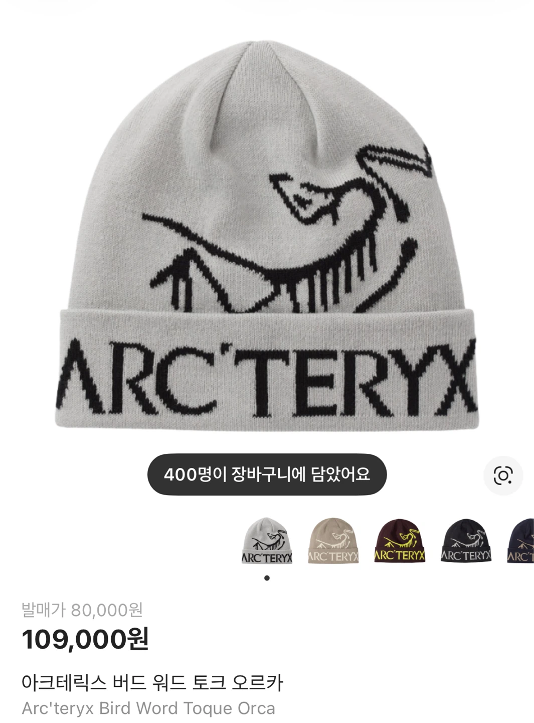 아크테릭스 Bird Word Toque 오르카 비니