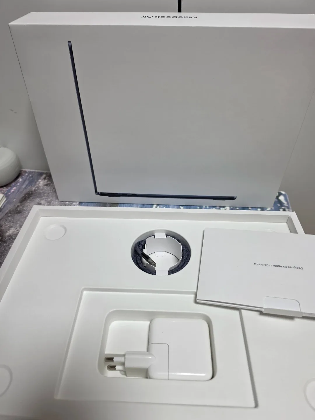 맥북 에어 13 m2 미드나이트 256 풀박스