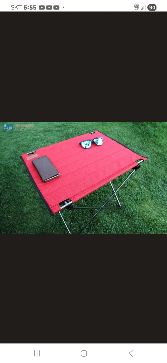 마운트리버 캠핑 에코 테이블 레드