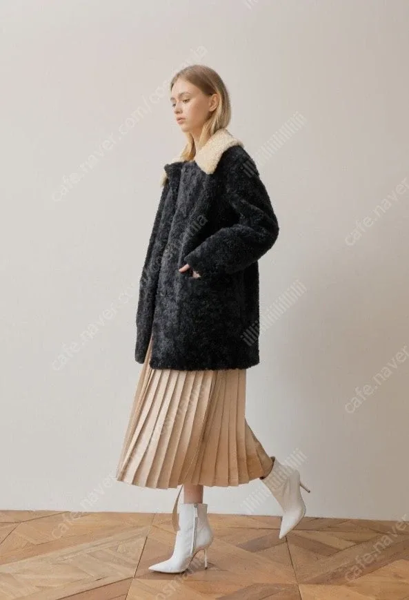 2회착용) PAUL&ALICE 양털 코트 자켓