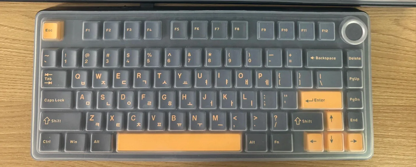 독거미 AURA F75 키보드 한글 정발 제품