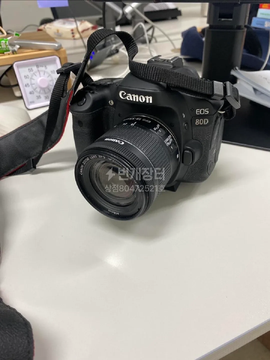 캐논 EOS 80D DSLR 카메라 + 18-55mm 렌즈