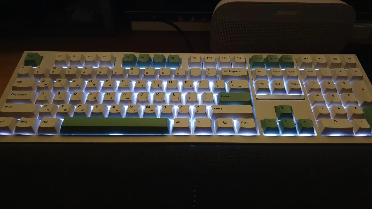 SPM PL108W 아라 유무선 몽돌축 베이지 키보드