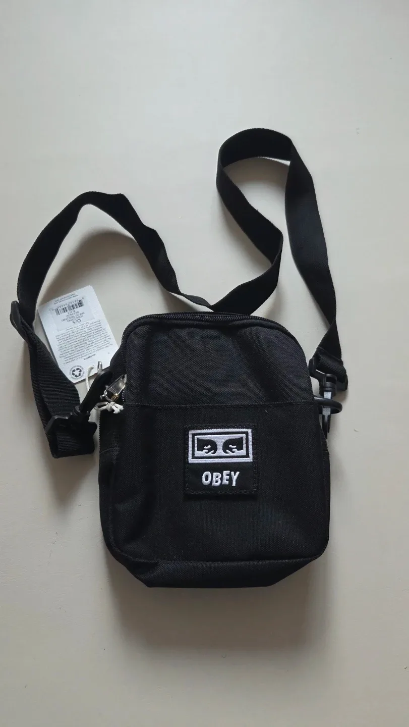 [새상품]OBEY 미니 크로스백 블랙