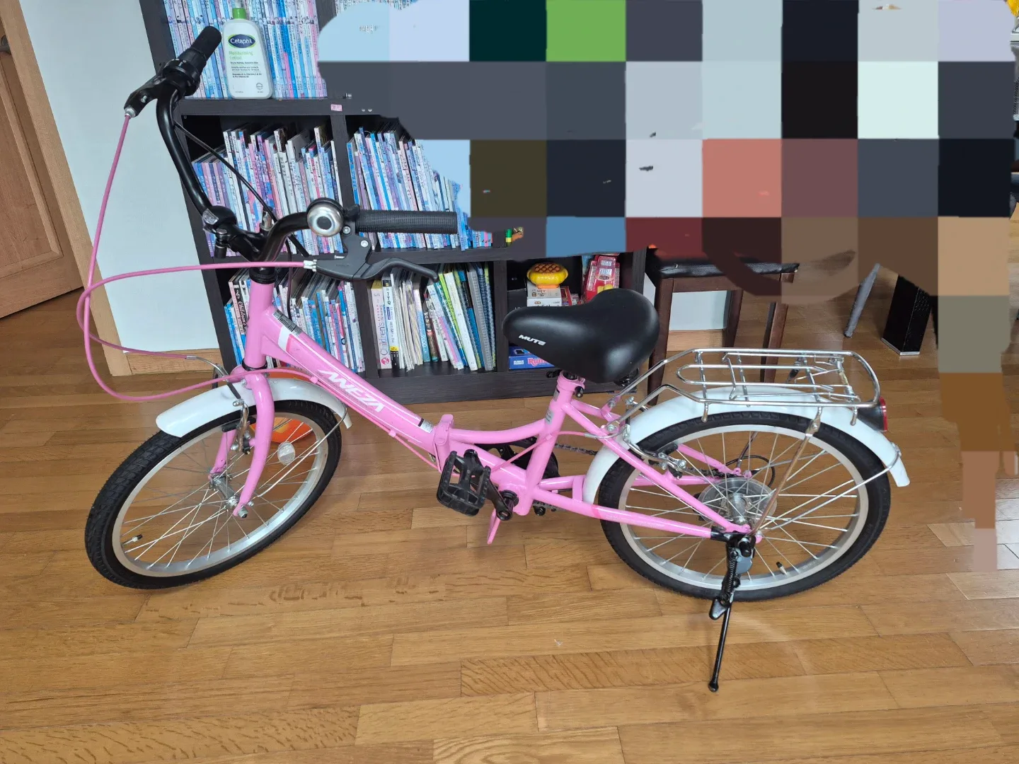 핑크색 접이식 자전거 판매합니다