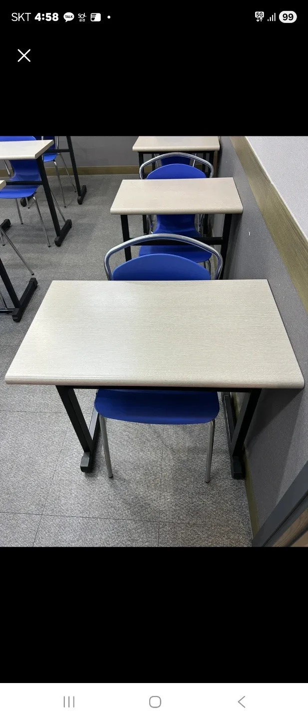 학원용 1인 책상 세트