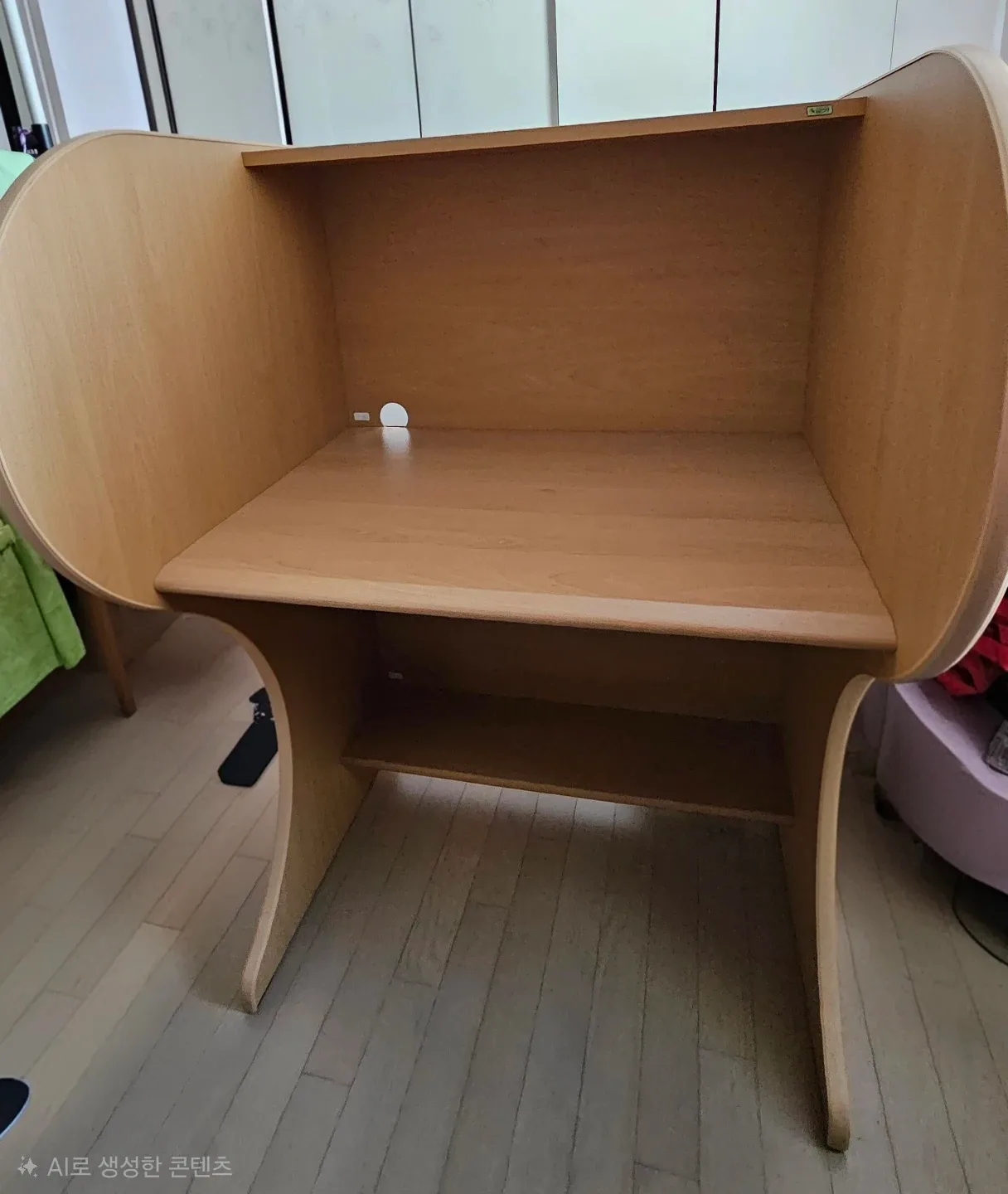 우드톤 독서실 책상(글벗교구 알들심플 독서실책상)