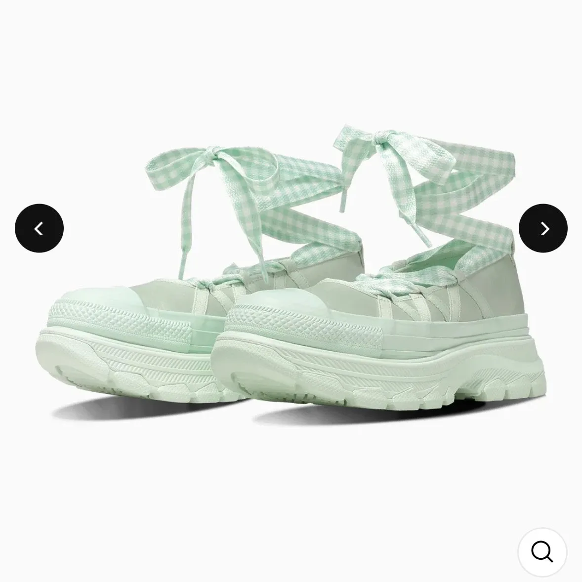 컨버스 플랫폼 캔버스화 민트 235신발