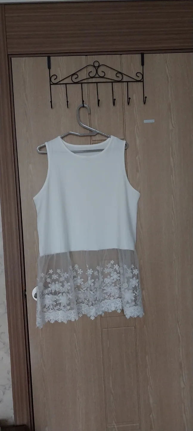 화이트 레이스 원피스