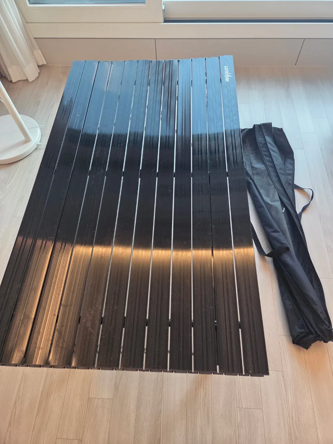 블랙 롤 테이블 캠핑 테이블