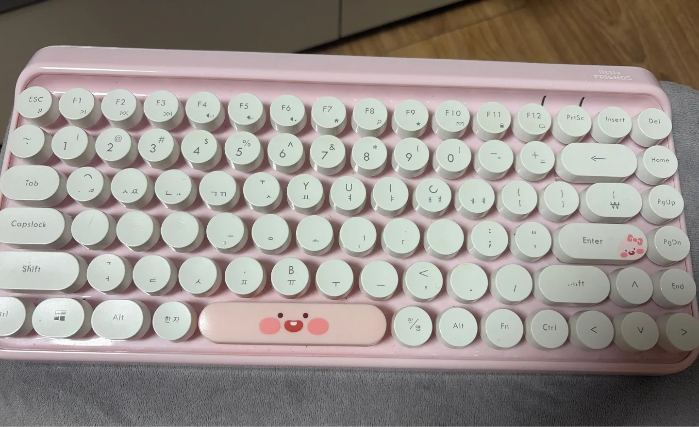 카카오프렌즈 레트로 키보드 핑크