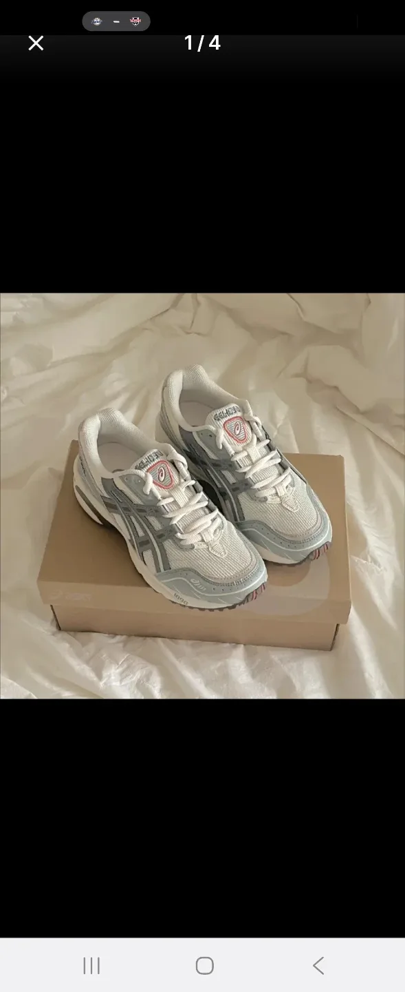 아식스 젤 1090 화이트/그레이 운동화