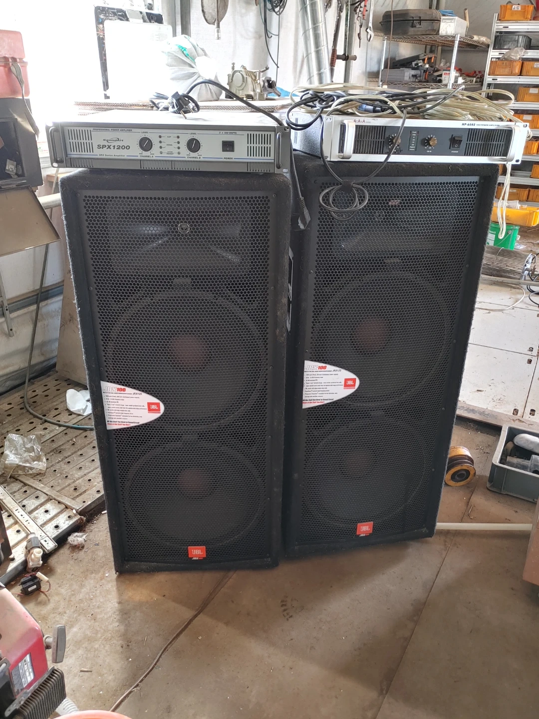JBL JRX100 스피커 2개 + 앰프 세트