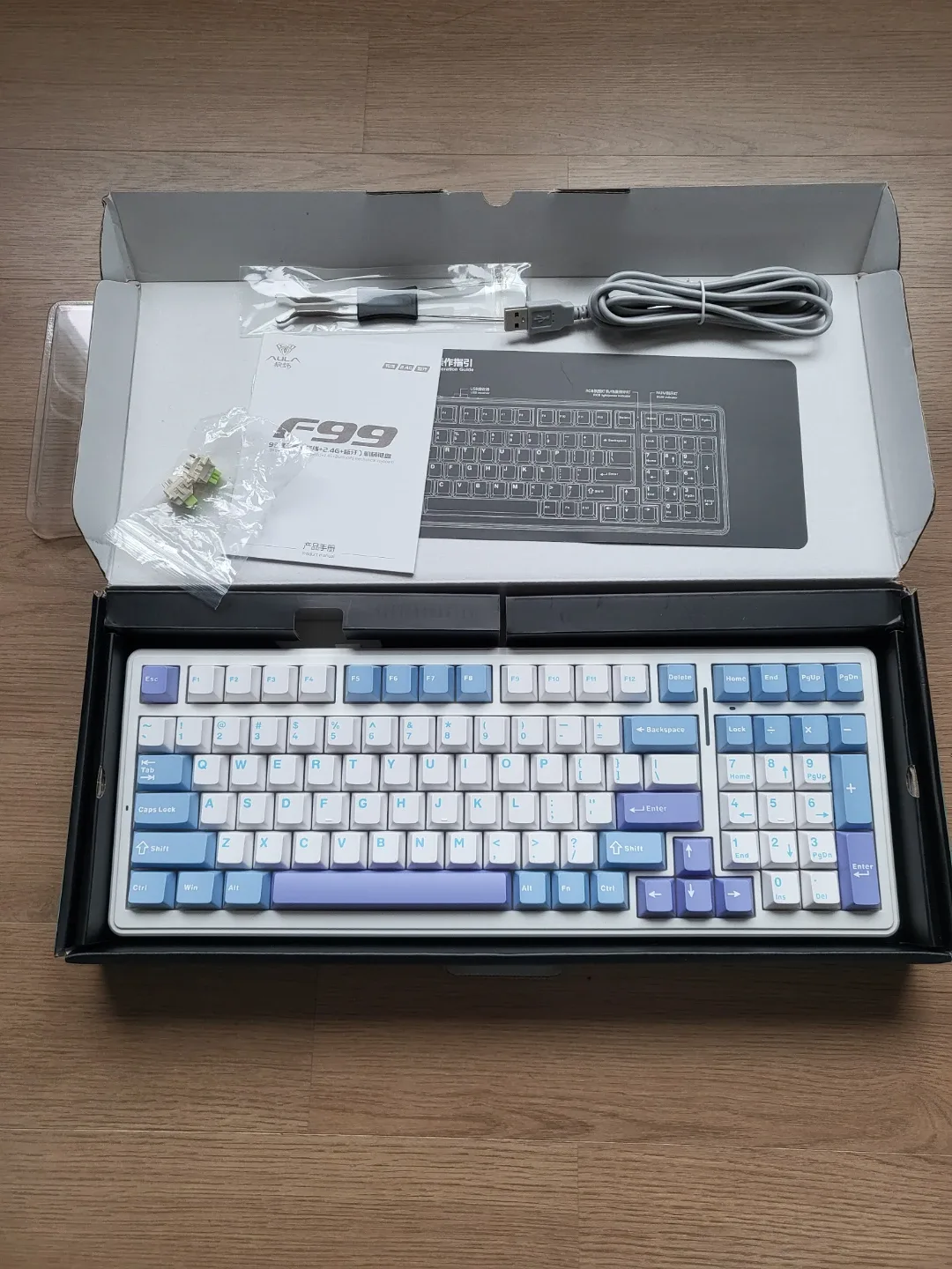AULA 독거미 F99 기계식 키보드