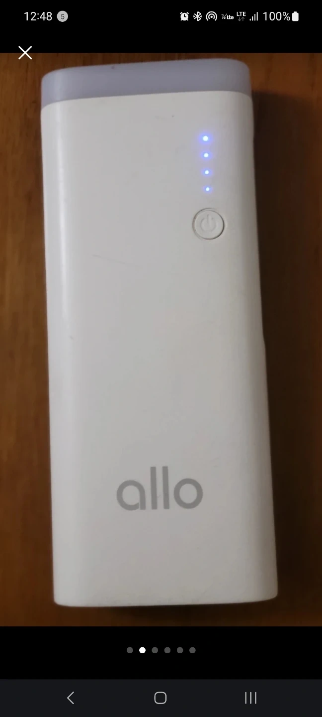 Allo 휴대용 작업등 겸용 충전기 싸게팝니다
