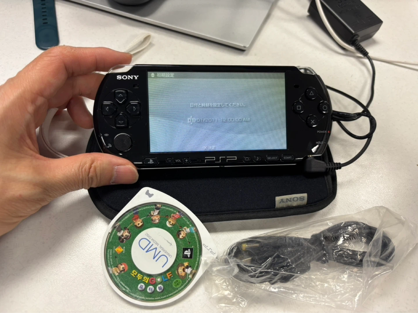 소니 PSP-3001 블랙(휘발커피) + 모골알칩