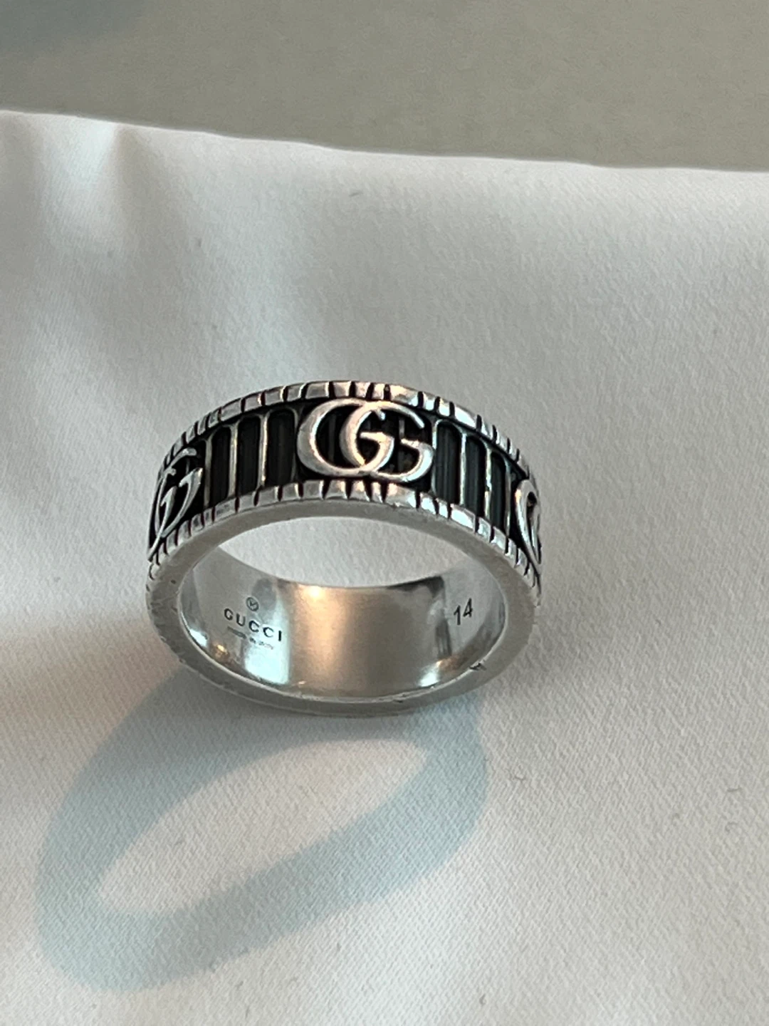 구찌 더블 지 실버 GG Marmont wide ring Gucci ring with double G silver | 여성잡화 ...