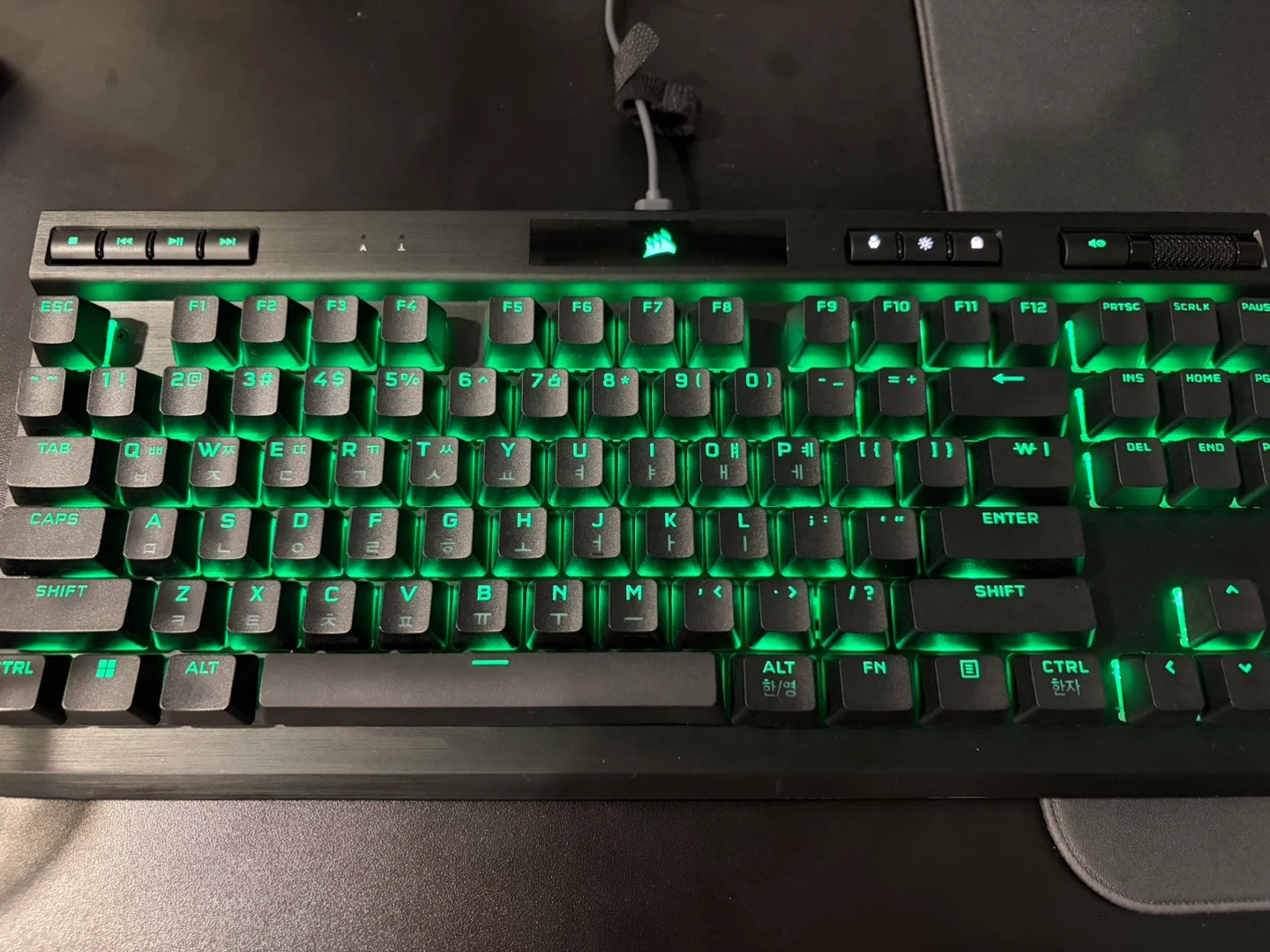 커세어 K70 RGB TKL 기계식 키보드 저소음 적축