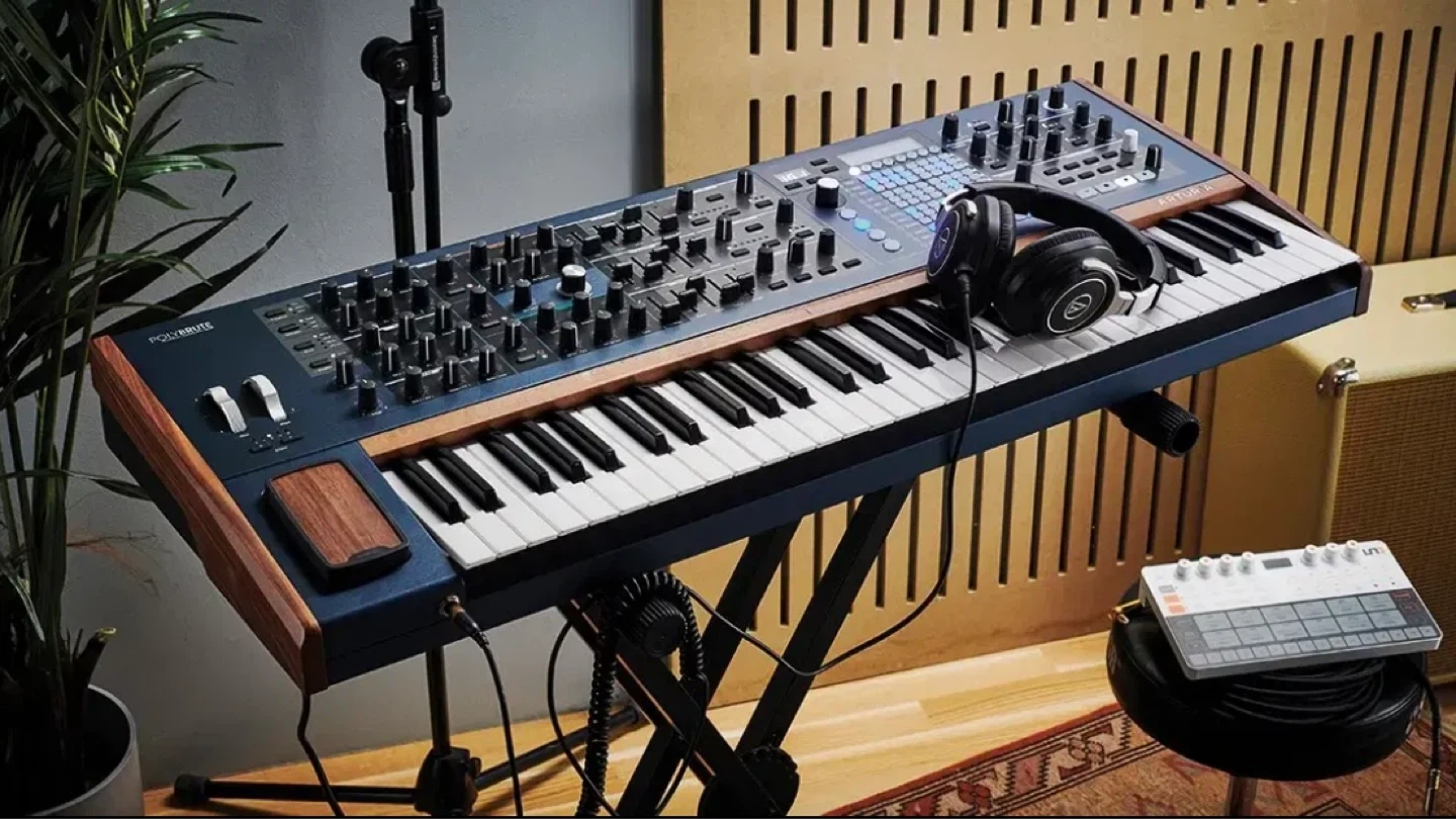 S급 아투리아 Arturia PolyBrute 신디사이저 풀박스 전용 나무 다리 스탠드 포함