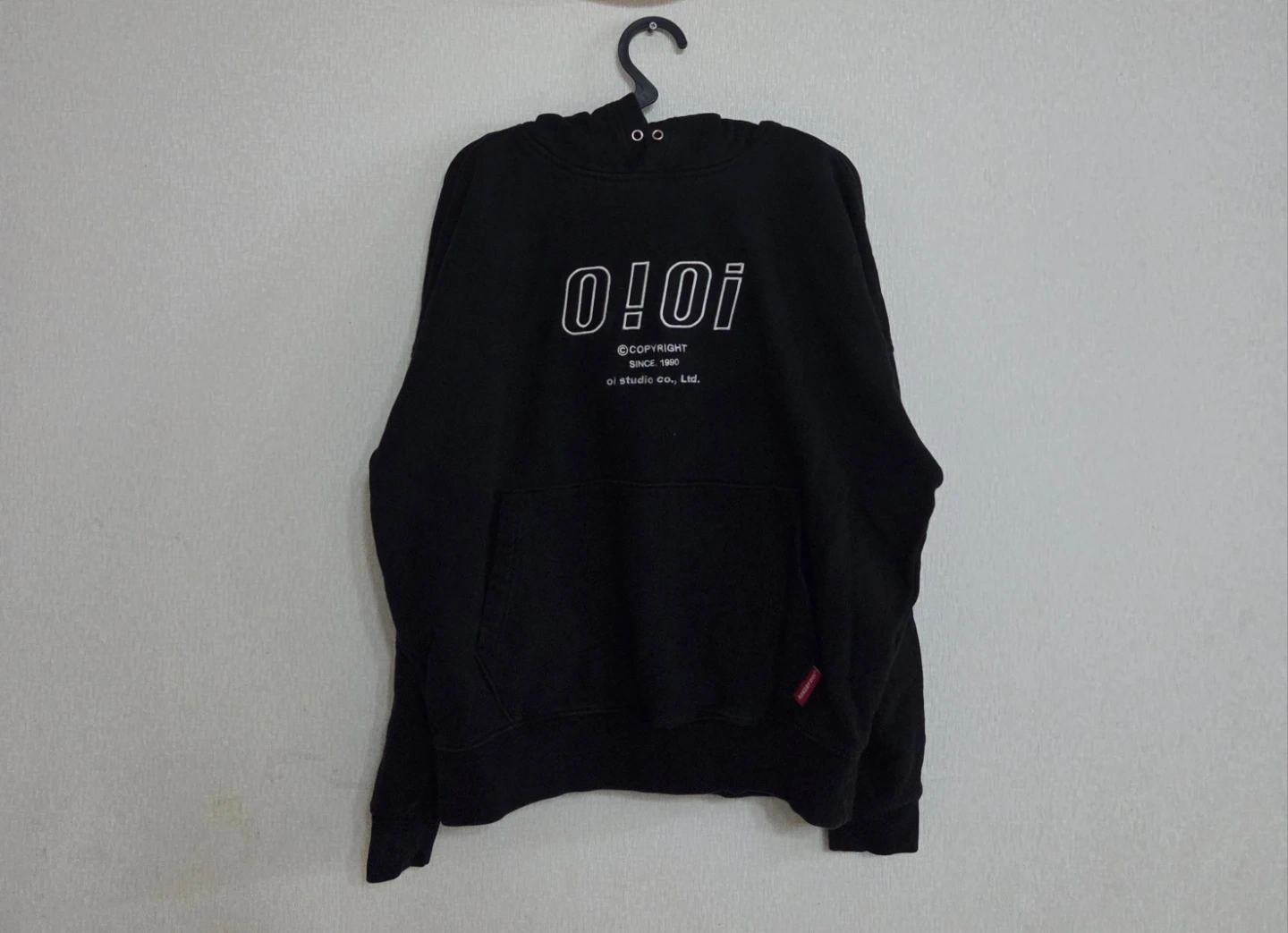 OIOI 블랙 후드티 M